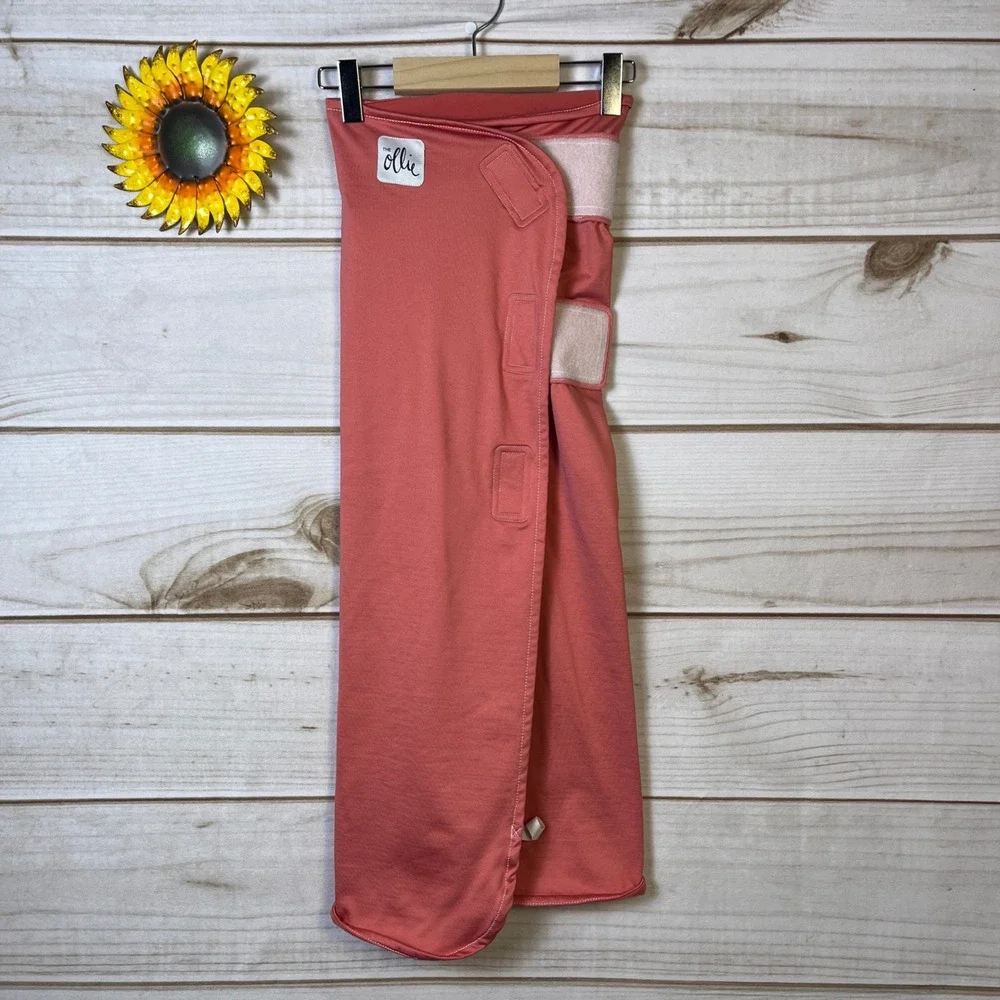 The Ollie‎ Swaddle Coral Pink Adjustable Infant Sleep Wrap